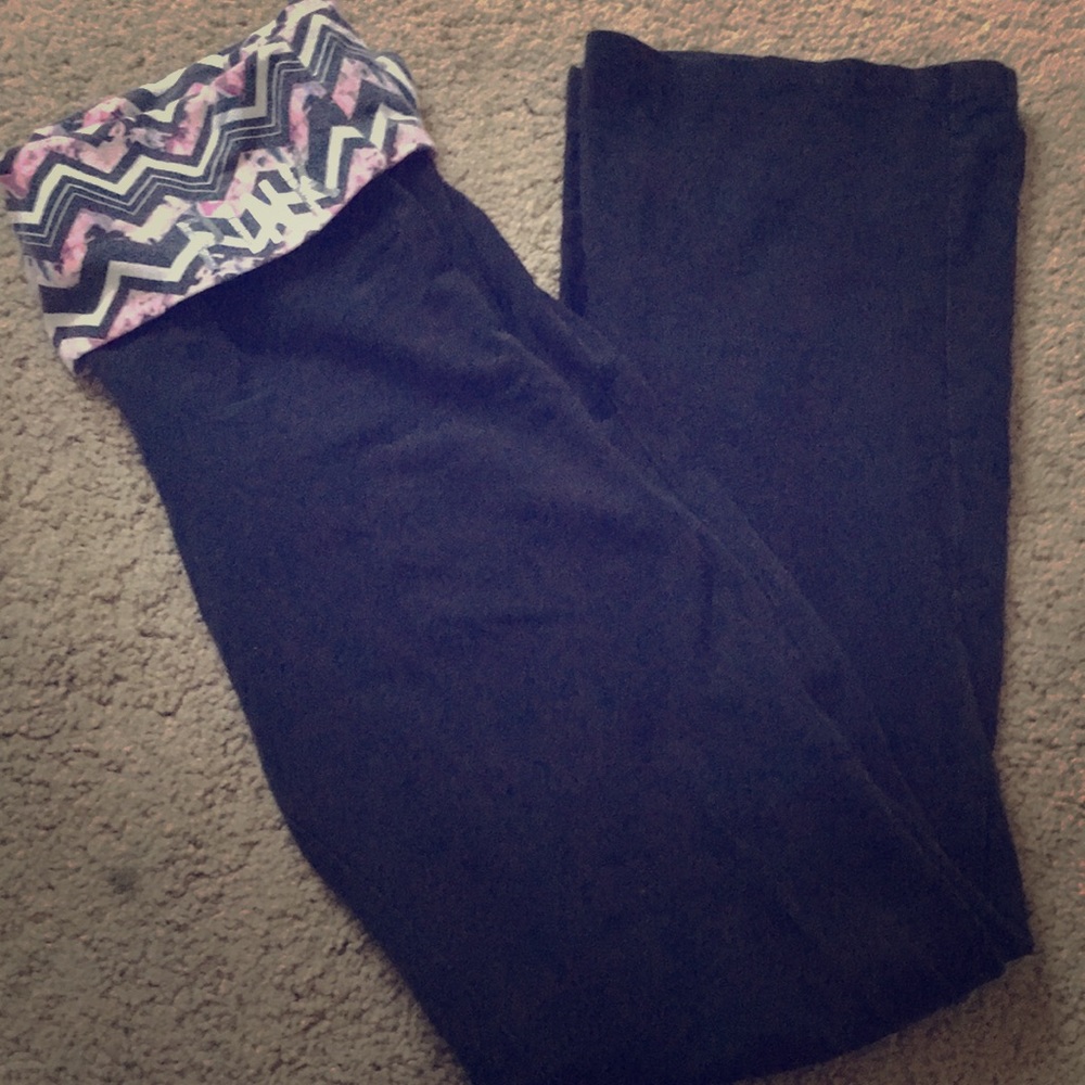 Pink yoga pants